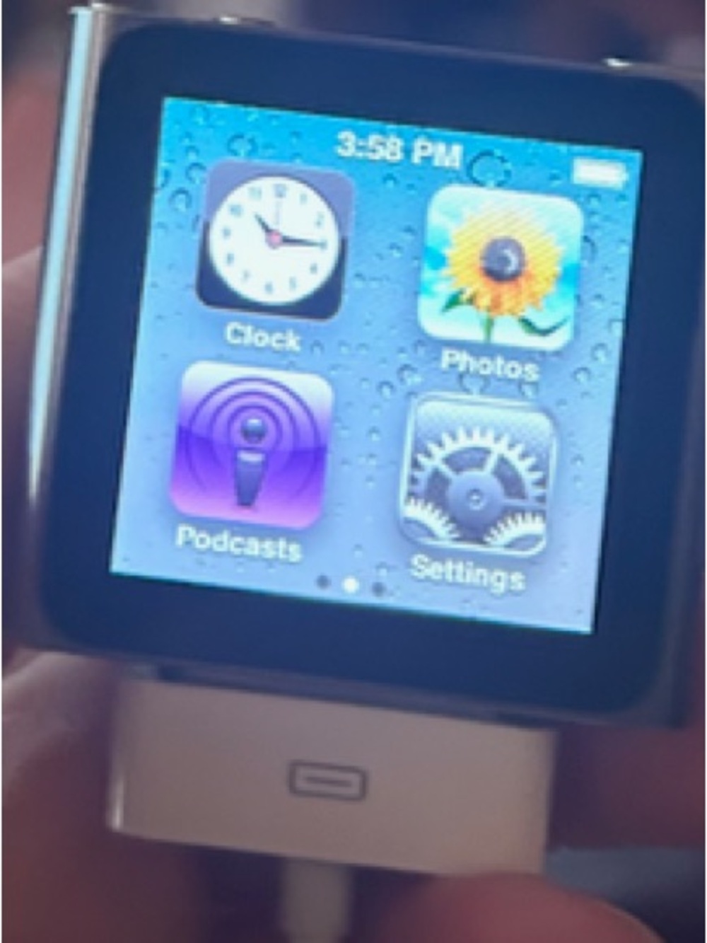 Apple iPod Nano 6th Gen 8GB Graphite MC688LL + Cable. Tested & it Works - Picture 8 of 11